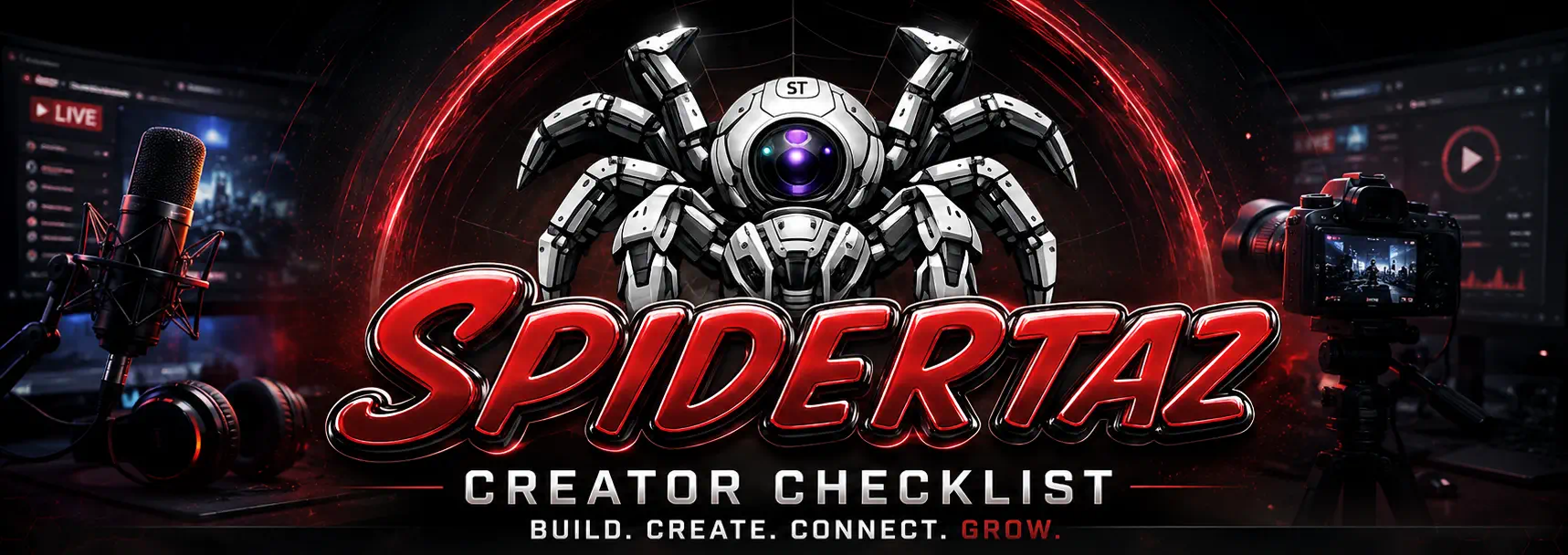 Creator Checklist for Streamers & Content Creators | SpiderTaz