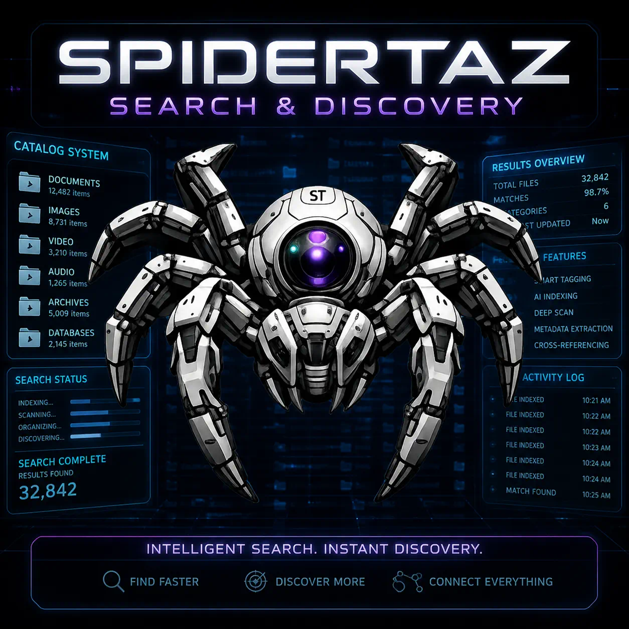 SpiderTaz Search and Discovery